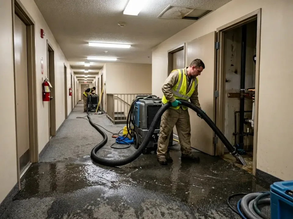 multi-unit-apartment-hallway-f-005 — frequently asked questions, Emergency Burst Pipe Water Extraction & Removal in Deerfiel…
